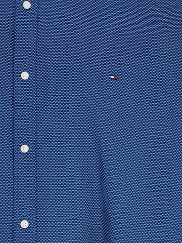 Tommy Hilfiger Big & Tall Comfort fit Button Up Shirt 'Flex' in Blue