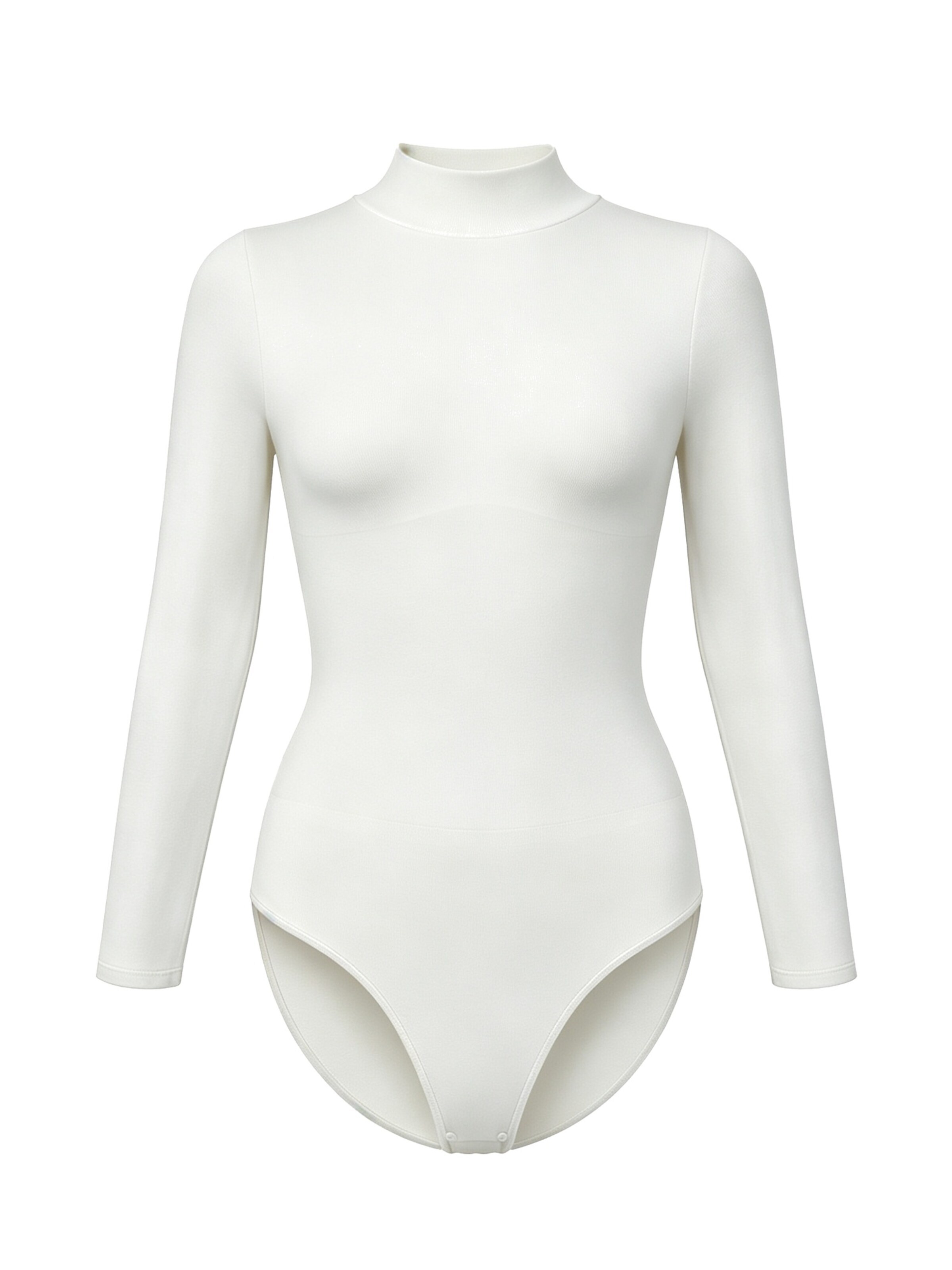 cfab Shaping bodysuit 'Clean Longsleeve Turtleneck Sculpting Bodysuit with Slip' in XS in White, Item view