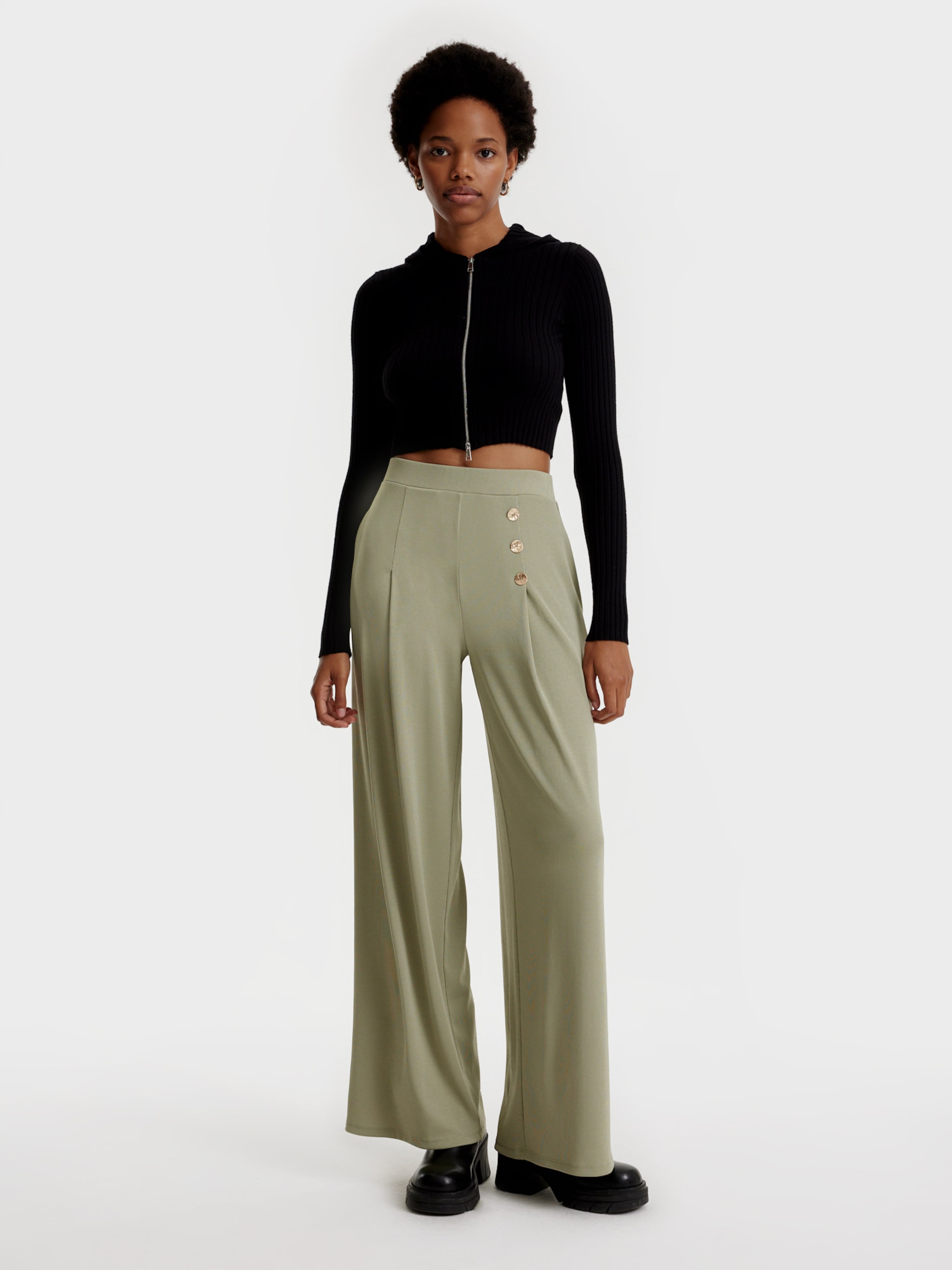 EDITED Producten Broek 'Jamie' Groen