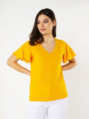 Camicia da donna di Quiosque in giallo: frontale