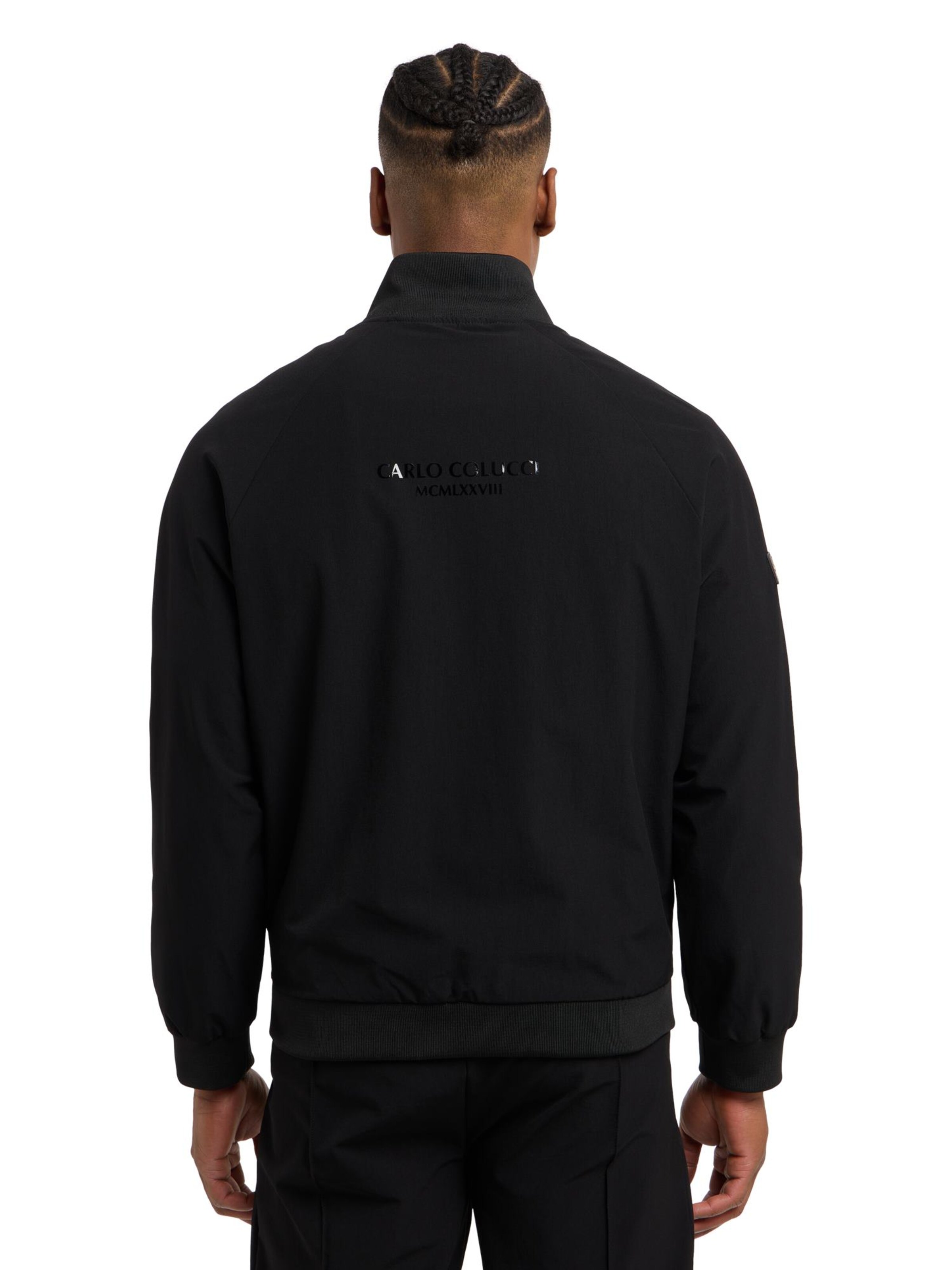 Carlo Colucci Sweat jacket 'Dobler' in Black