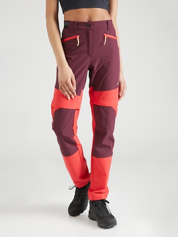 ICEPEAK Normalny krój Spodnie outdoor 'BRADLEY' w kolorze czerwony: przód