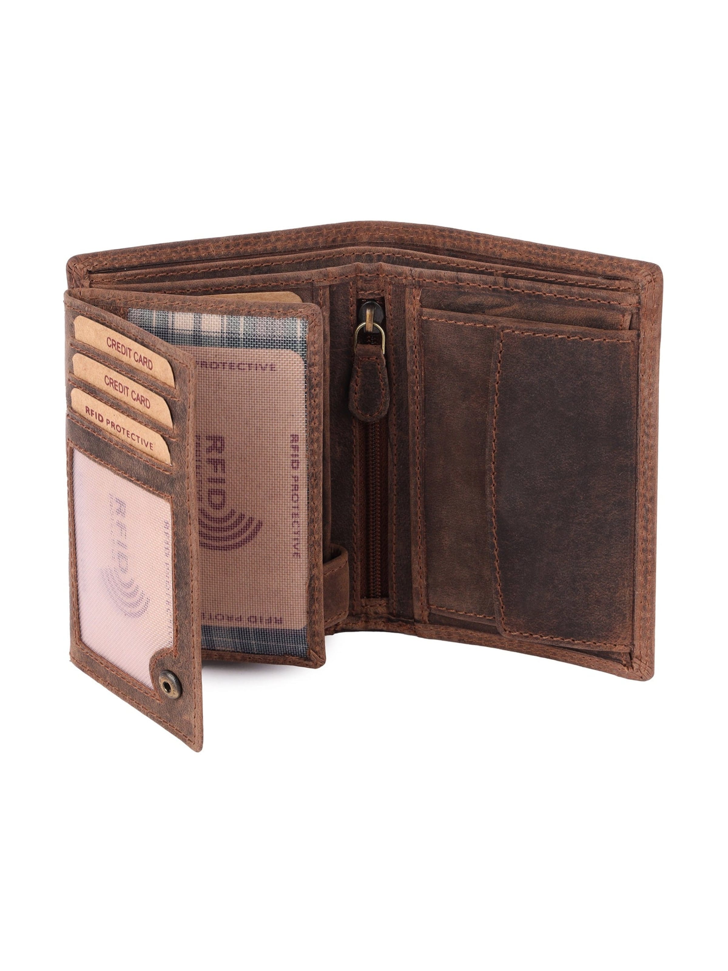 Benthill Wallet in Brown: front