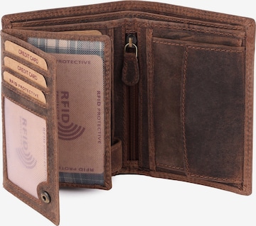 Benthill Wallet in Brown: front