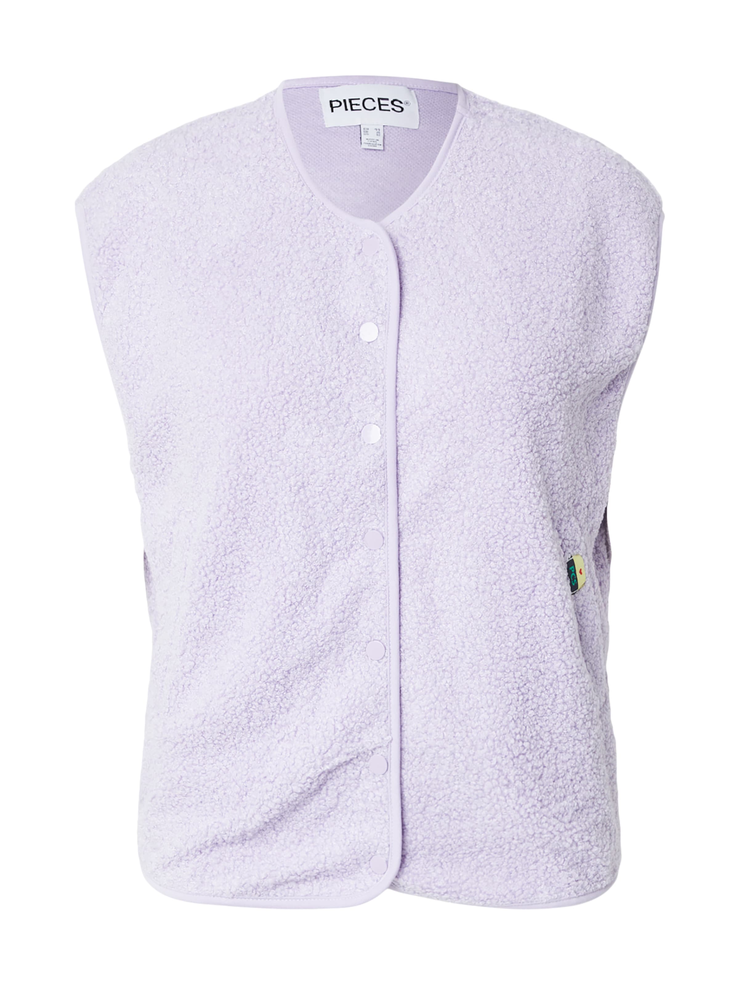 Gilet 'PCKATTY' di PIECES Curve in lilla: frontale