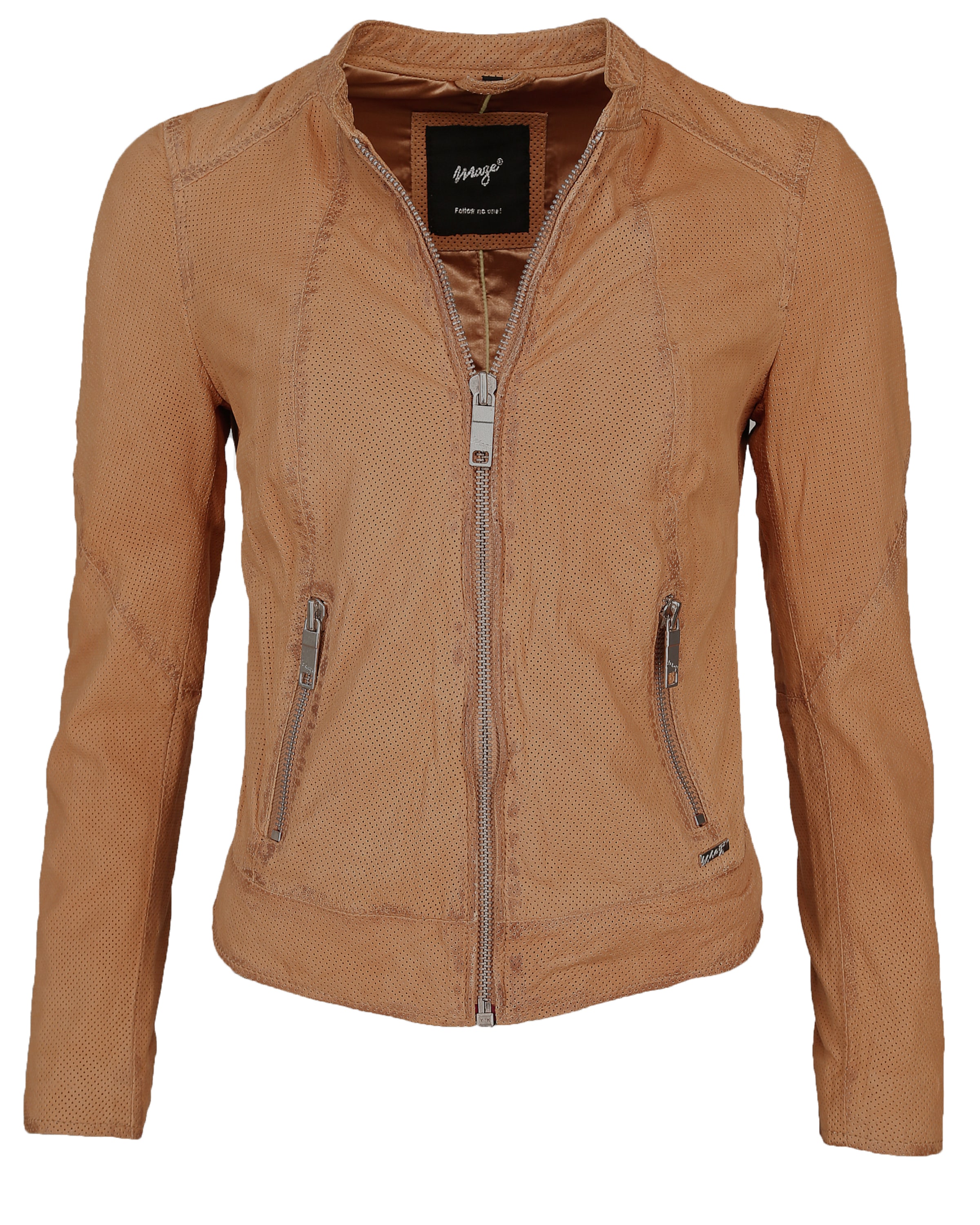 Maze Between-Season Jacket ' Mabel ' in Brown: front