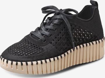 Baskets basses 'Tulip' ILSE JACOBSEN en noir : devant