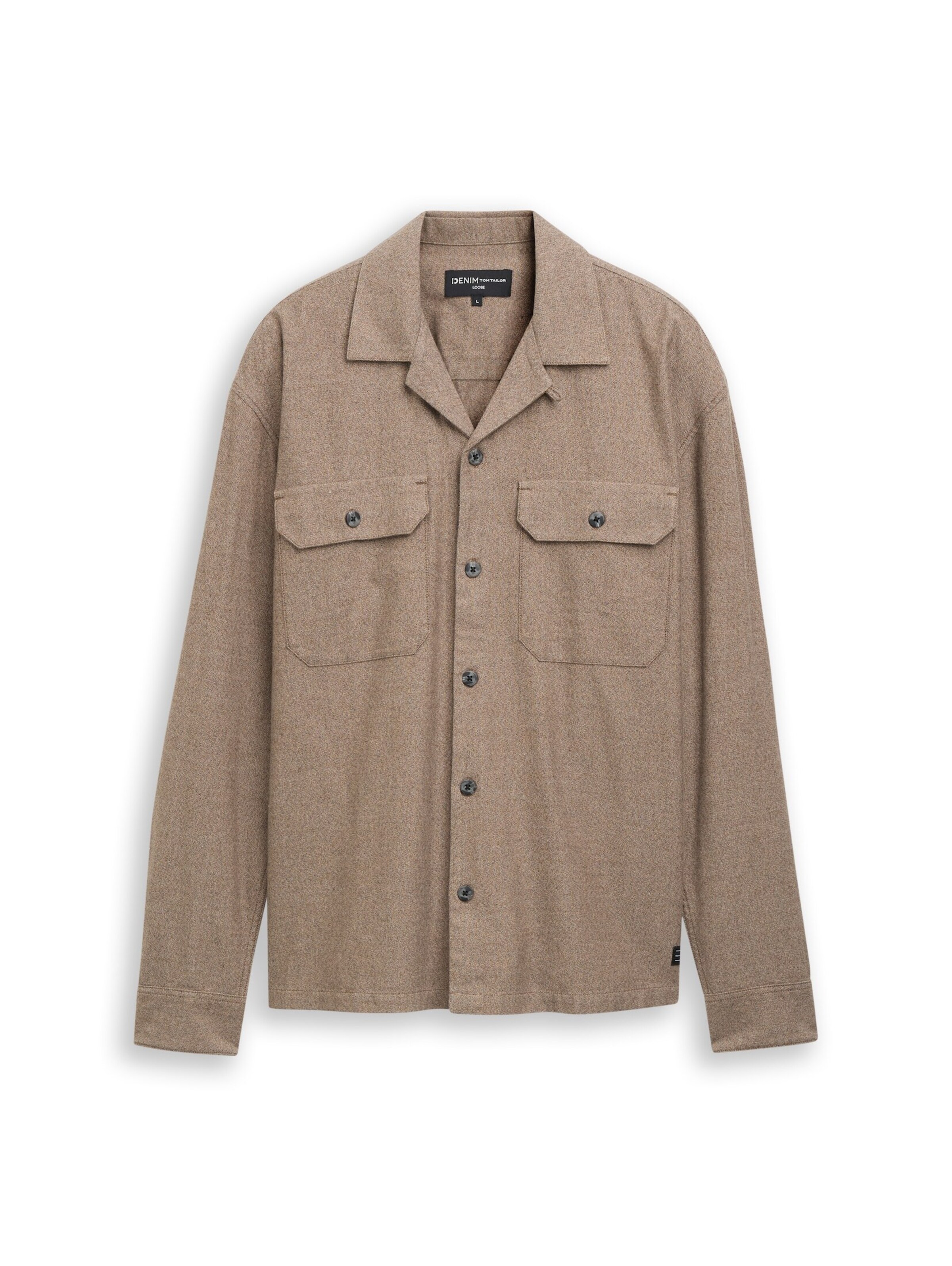 TOM TAILOR DENIM Hemd in XXL in braun, Produktansicht