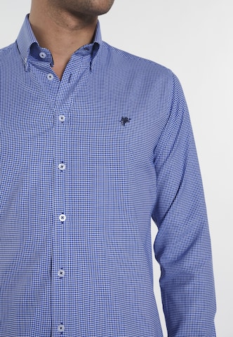 DENIM CULTURE Regular fit Overhemd 'Benjamin' in Blauw