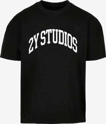 2Y Studios T-Shirt in Schwarz: Vorderseite