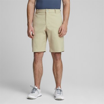 PUMA Regular Workout Pants 'Dealer 10' in Beige: front