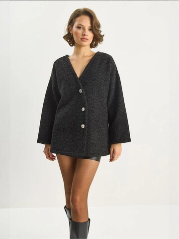 Bianco Lucci Strickjacke in Schwarz