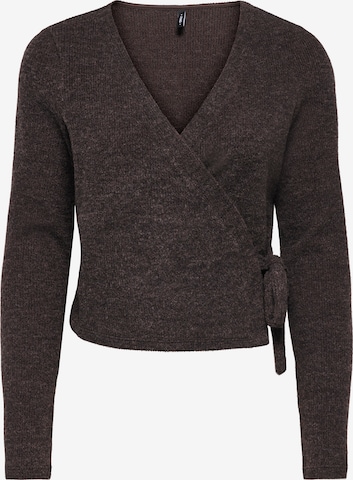 ONLY Gebreid vest 'ONLJackie' in Bruin: voorkant