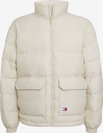 Tommy Jeans Winter Jacket in Beige: front