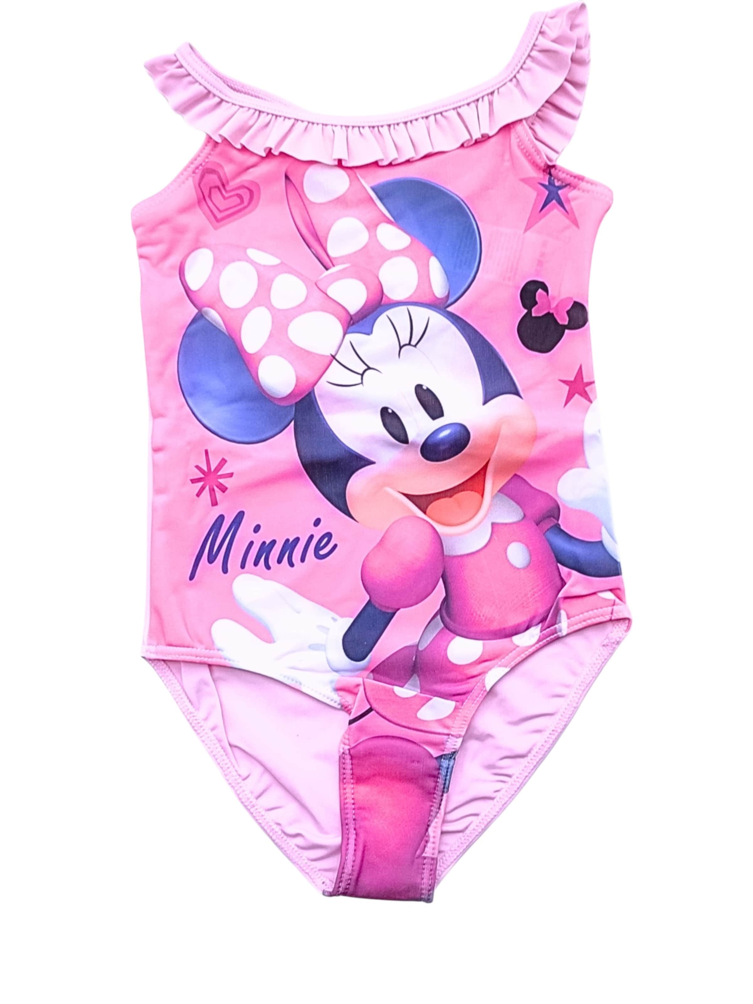 Disney Minnie Mouse Swimsuit in Pink: front