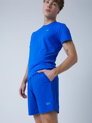 SPORTKIND Regular Workout Pants 'Shorts regular' in Blue: front