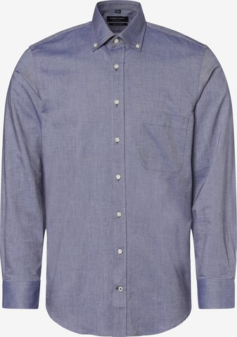 Andrew James Button Up Shirt in Blue: front