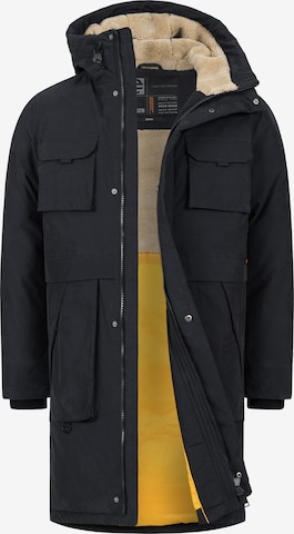 Parka d’hiver 'INKristof' INDICODE JEANS en noir : devant