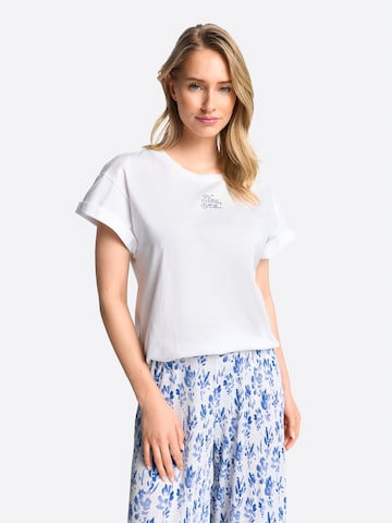 T-shirt Rich & Royal en blanc : devant