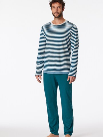 SCHIESSER Schlafanzug ' Casual Nightwear ' in Blau: predná strana