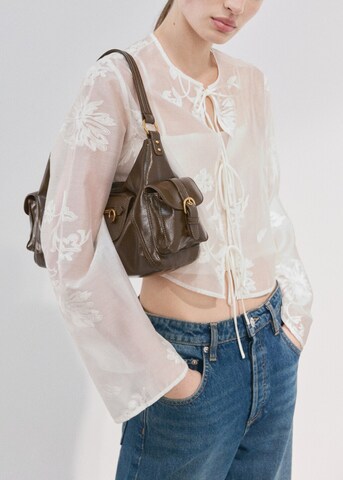 MANGO Bluse 'Selena' in Weiß