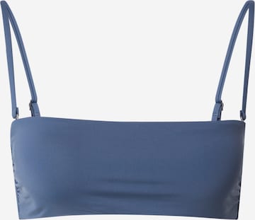 Bandeau Hauts de bikini Calvin Klein Swimwear en bleu : devant