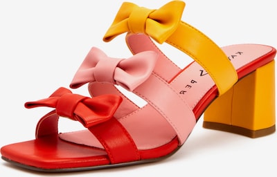 Katy Perry Pantolette 'THE TOOLIPED BOWS' in orange / rosa / rot, Produktansicht