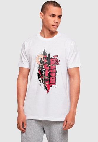 T-Shirt 'Lady Deadpool' ABSOLUTE CULT en blanc : devant