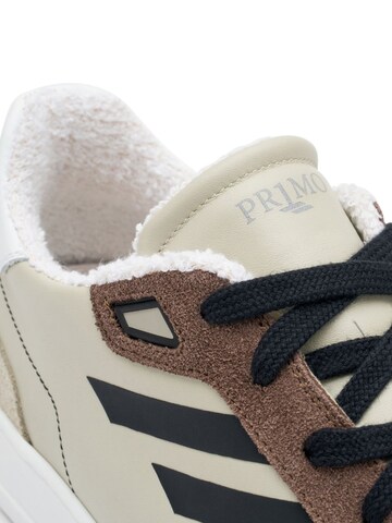 Baskets basses 'Bianco Brillante' PR1MO en marron