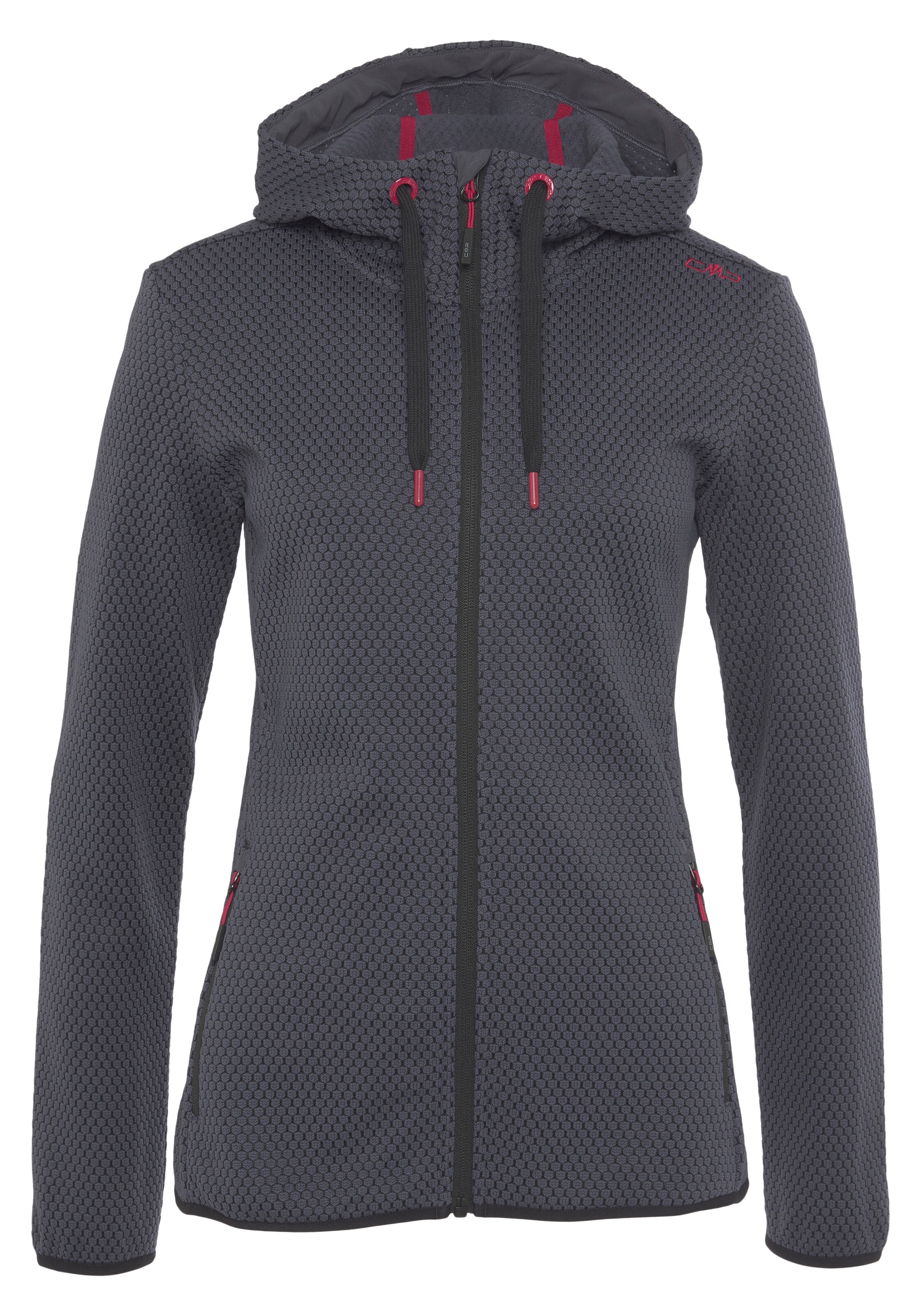 CMP Funktionsfleecejacke in Grau: Vorderseite