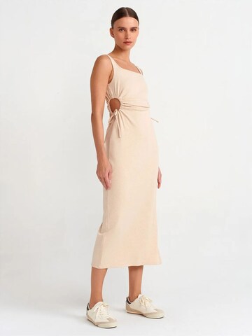 Dilvin Dress in Beige: front