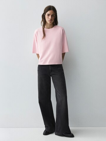 Pull&Bear Oversized Shirt in Pink