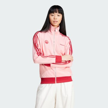 ADIDAS ORIGINALS Sweatvest 'Firebird' in Roze: voorkant