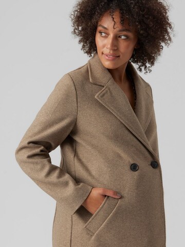 Vero Moda Maternity Between-Seasons Coat 'Fortune Addie' in Brown