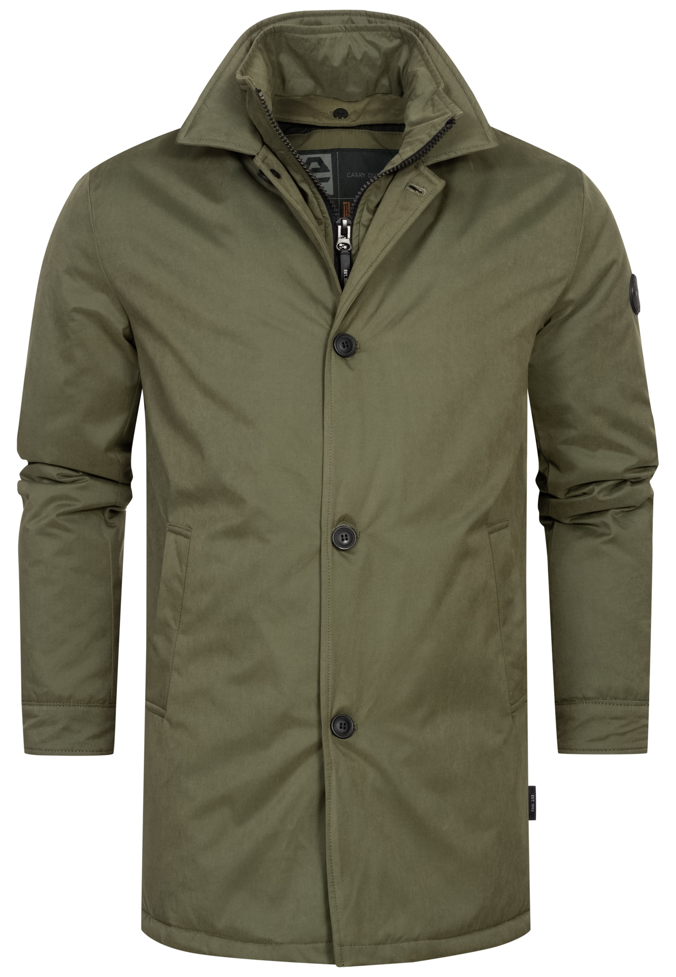 INDICODE JEANS Übergangsjacke ' Oklaho ' in Grün: Vorderseite