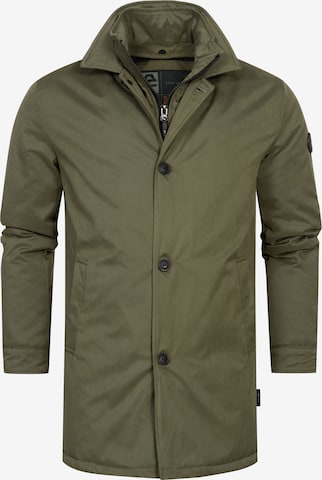 INDICODE JEANS Winter jacket ' Oklaho ' in Green: front