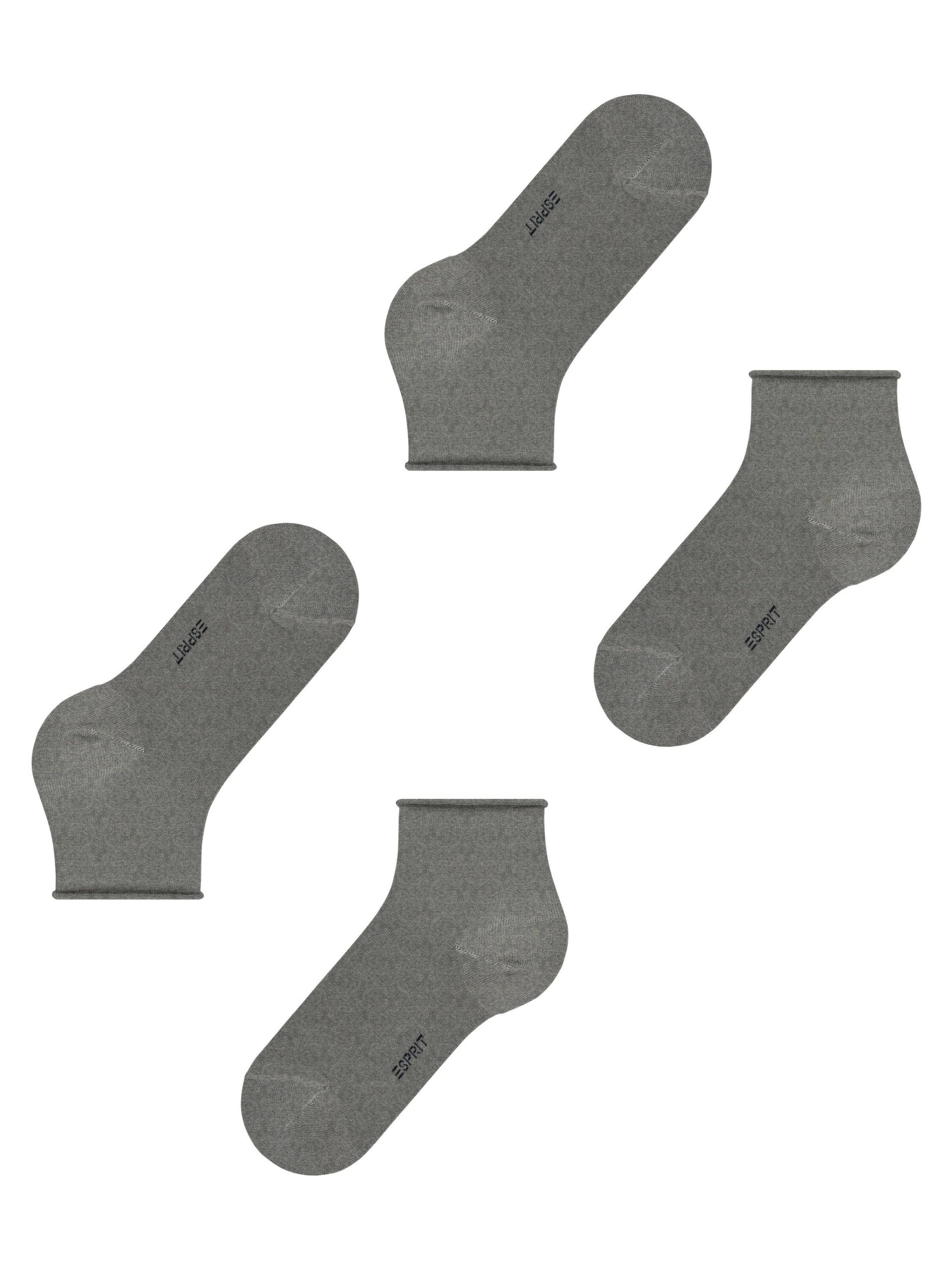 ESPRIT Socken 'Basic Pure 2-Pack'‌‌ in Grau