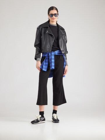 ONLY Široke hlačnice Hlače 'ONLGOA' | črna barva