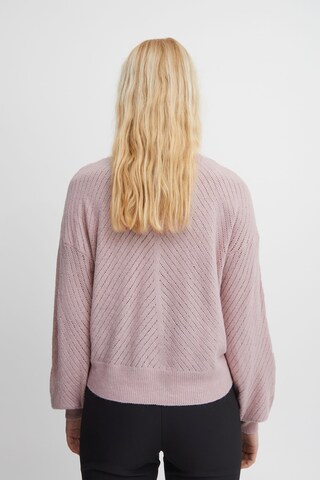 ICHI Knit Cardigan 'HALPA' in Pink