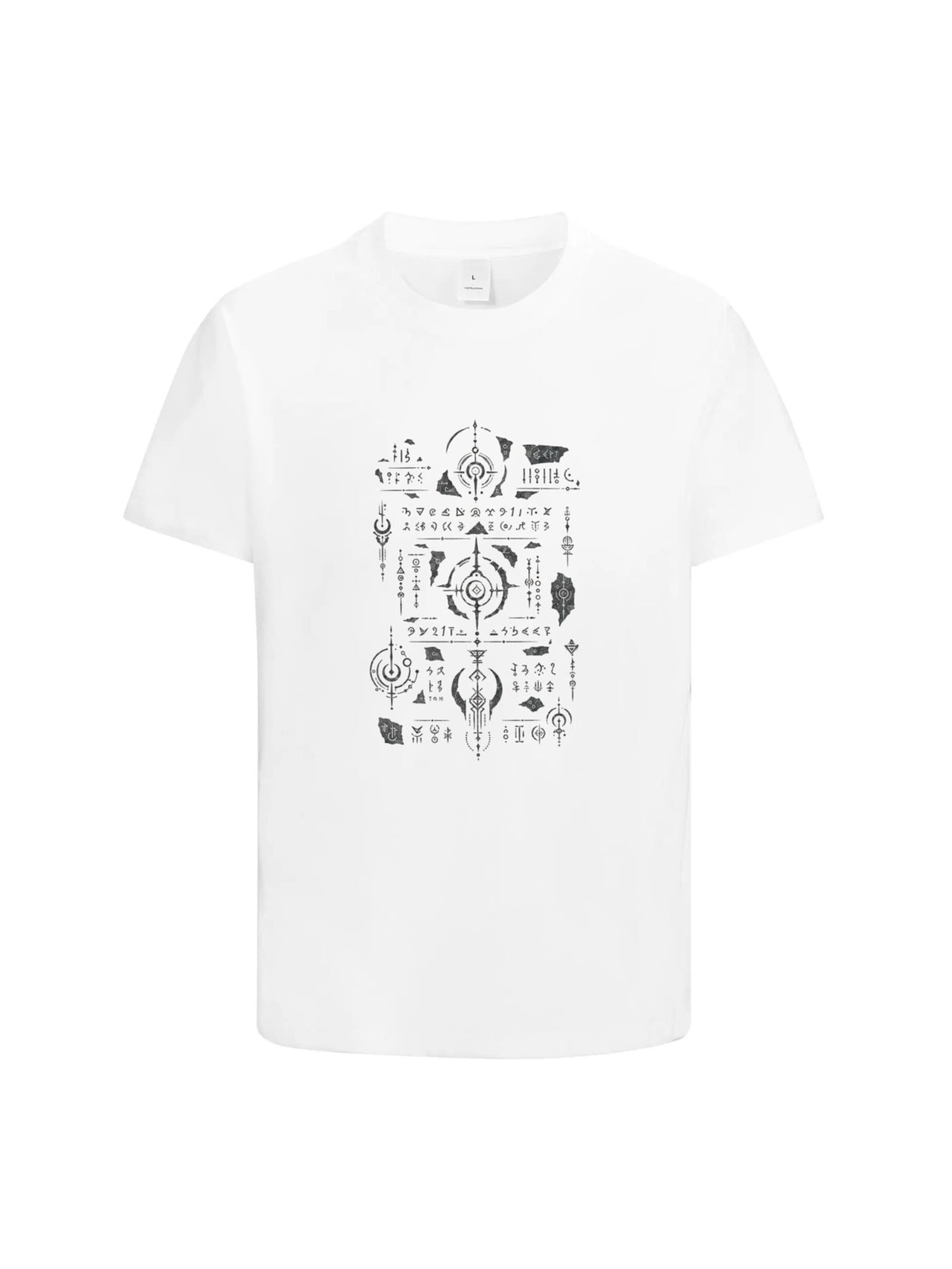 HUSKSWARE Shirt 'Herren T-Shirt mit Motivprint' in White: front
