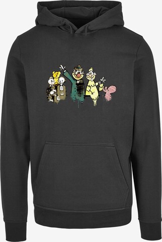 Merchcode Sweatshirt 'Cartoon Royals' in Zwart: voorkant