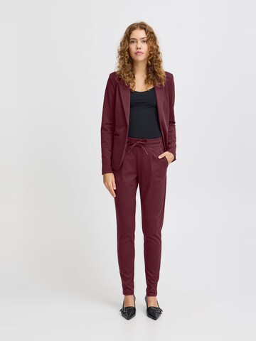 ICHI Tapered Trousers 'Kate' in Red