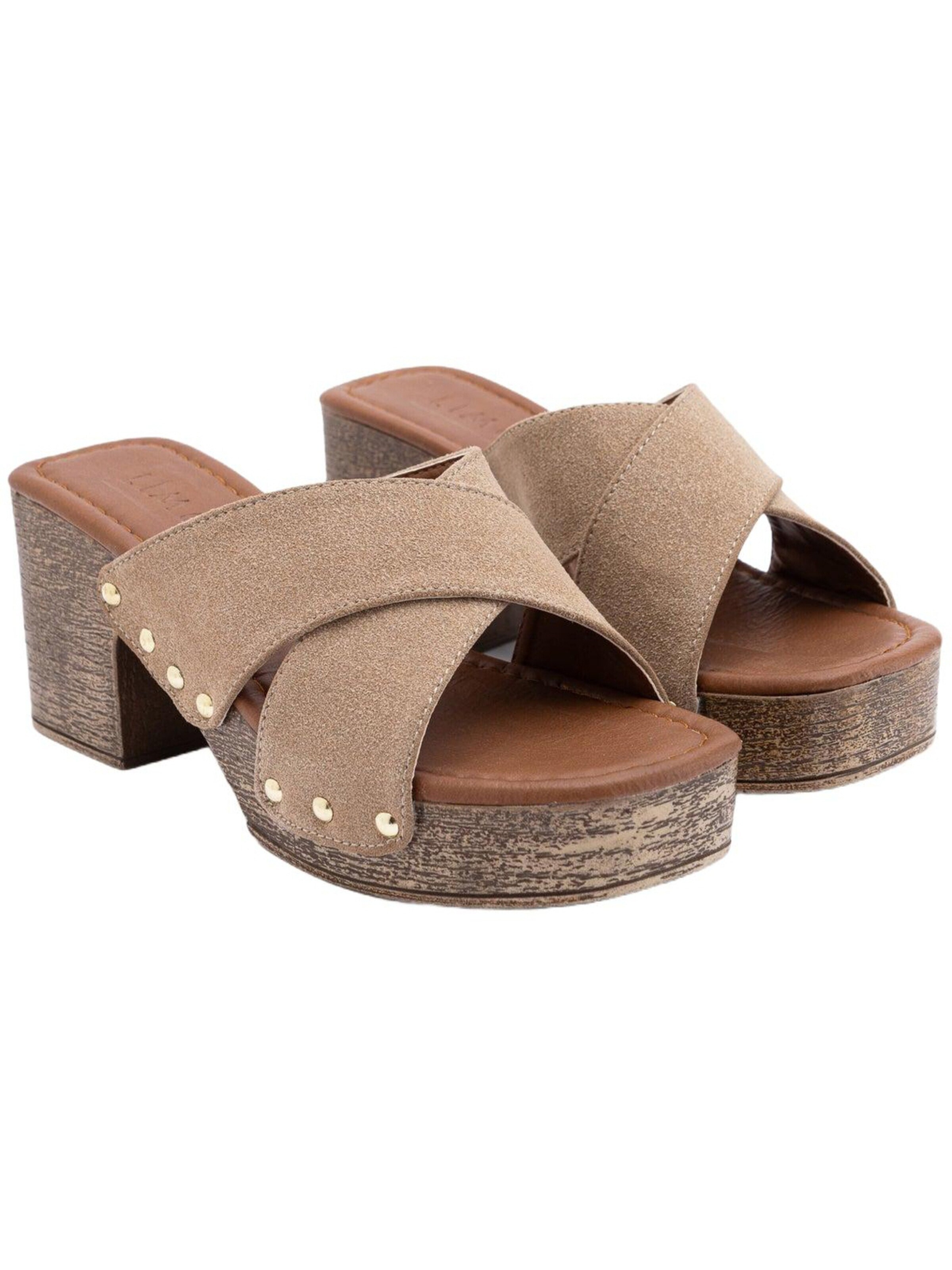 Limoya Mules 'Jamela' in Beige