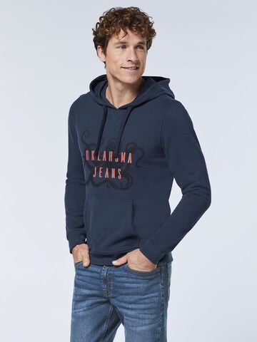 Oklahoma Jeans Sweatshirt ' aus Baumwollmix mit Motiv ' in Blue: front
