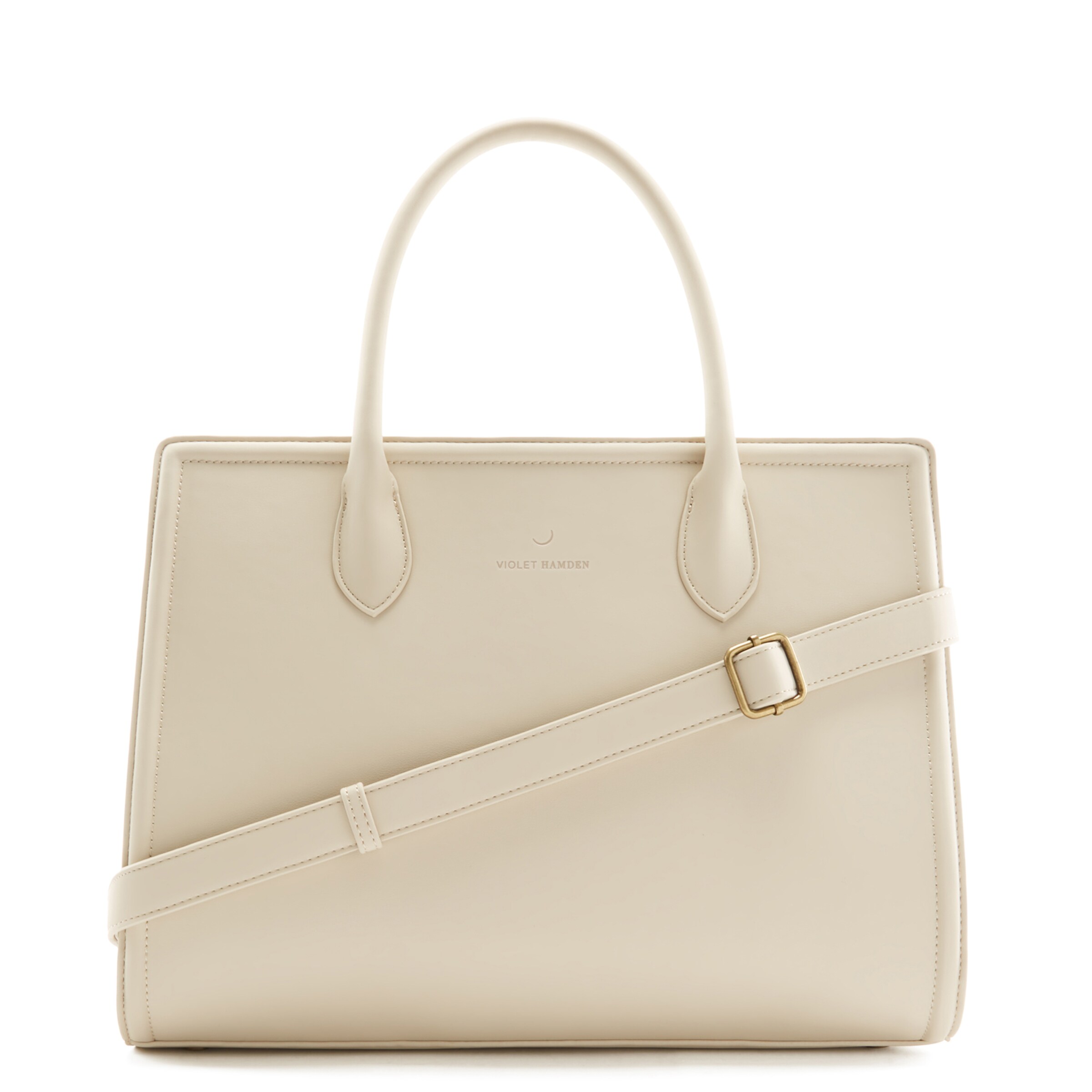 Violet Hamden Shopper in Beige: Vorderseite