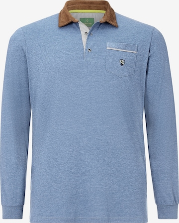 Charles Colby Shirt ' Earl Terry ' in Blauw: voorkant