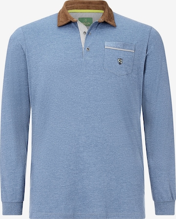 Charles Colby Langarm-Poloshirt ' Earl Terry ' in Blau: predná strana