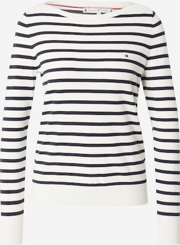TOMMY HILFIGER Pullover in Weiß: Vorderseite