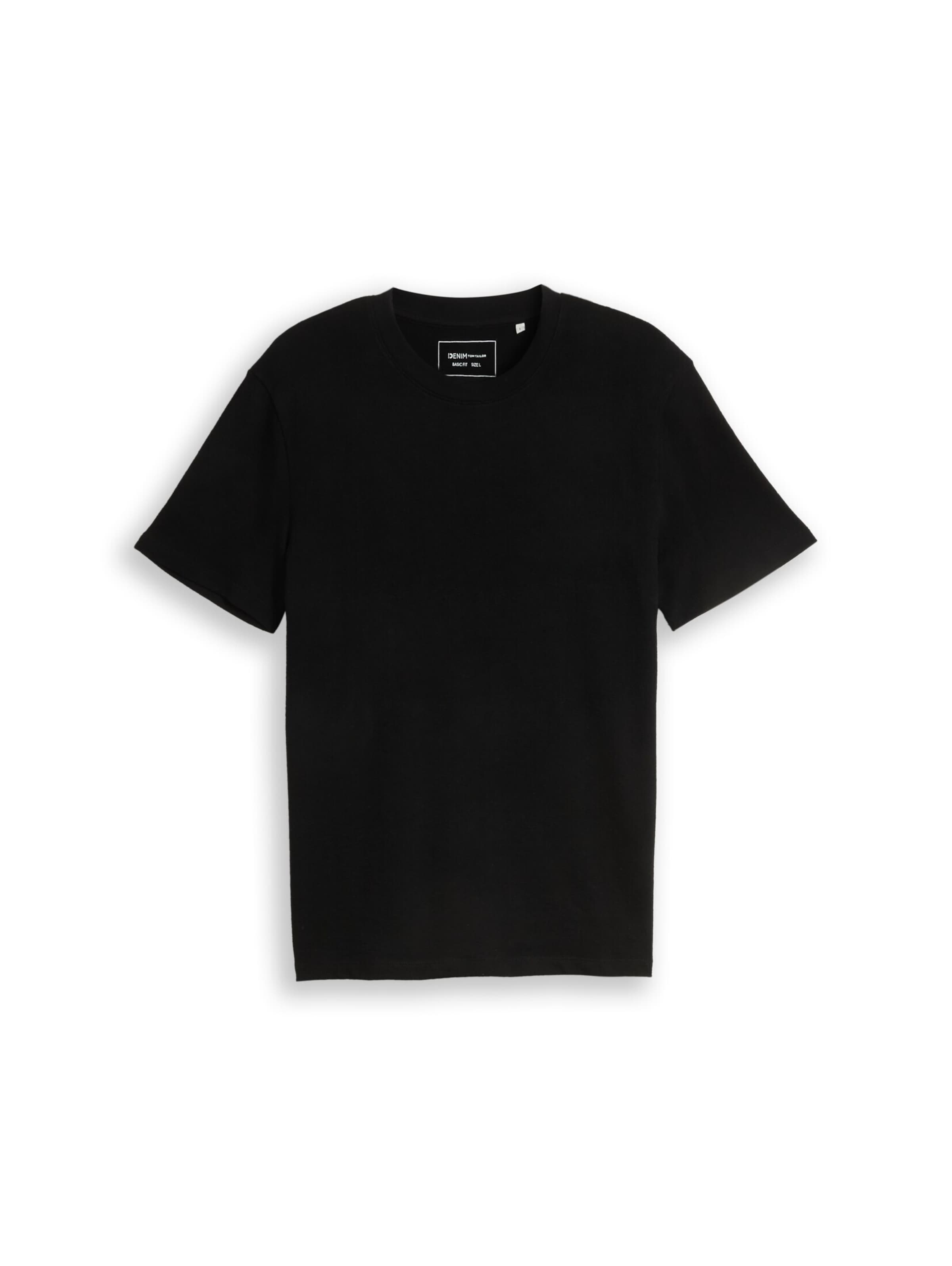 TOM TAILOR DENIM Shirt 'Terry' in Schwarz: Vorderseite