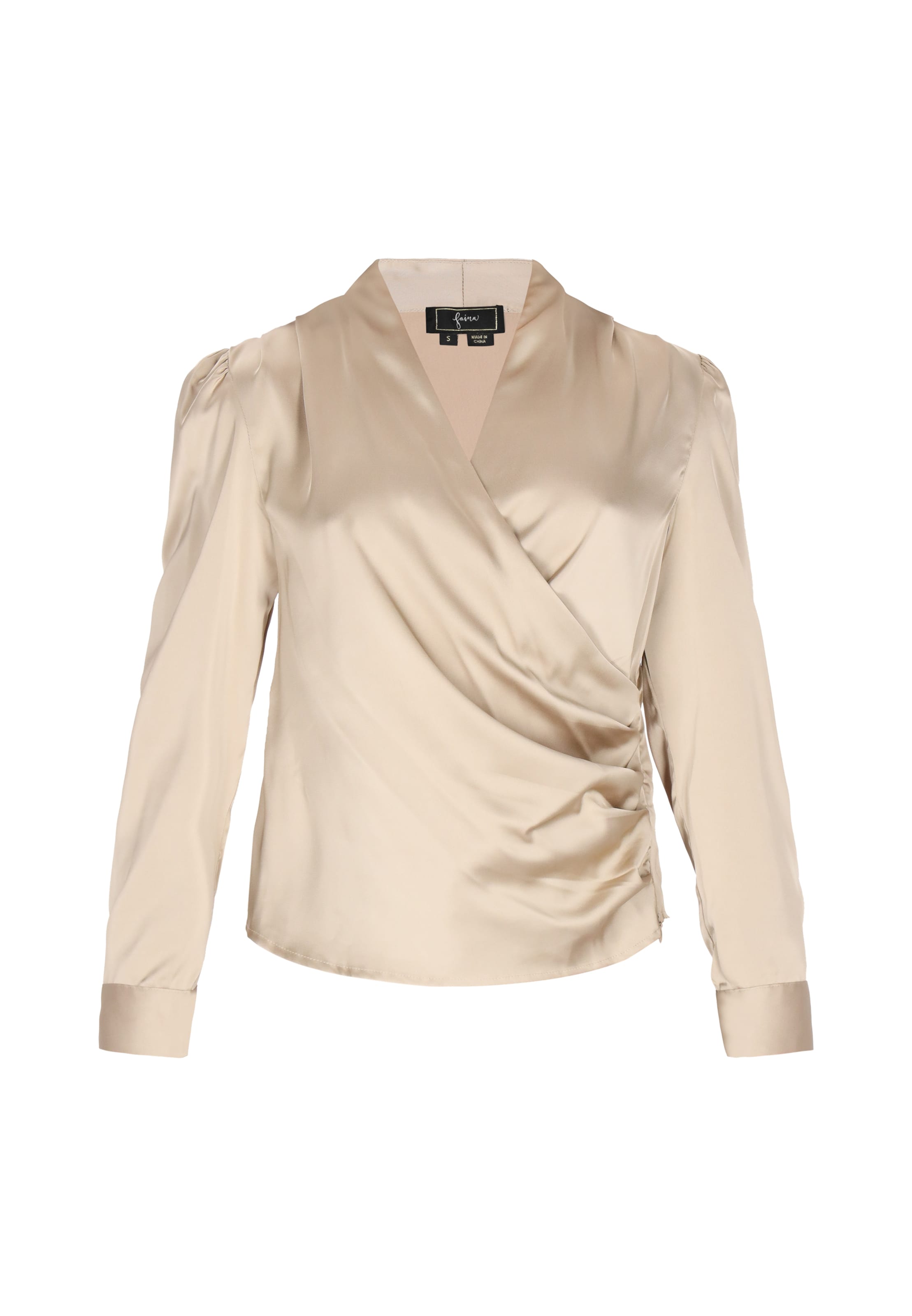 faina - Blusa em bege: frente